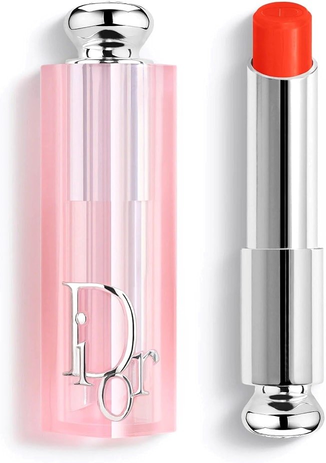 Dior Addict Natural Glow Color Reviving Lip Balm SPF 10, 025 Seoul Scarlet, 0.11 Ounce - Product Image