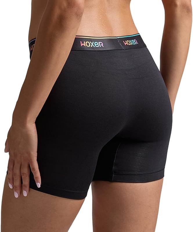 Woxer Boxer Shorts for Women - 5" Baller Boy Shorts Underwear, Soft Modal, Chafe Free - Breathable & Moisture-Wicking - Product Image