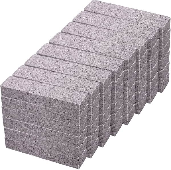 Chinco 48 Packs Pumice Stick for Cheaning, Pumice Scouring Stone Pad Removing Stain Grime Without Leaving Scratches for Kitchen Oven Stove Home Bathroom Toilet Pool House Cleaning Supplies - Product Image