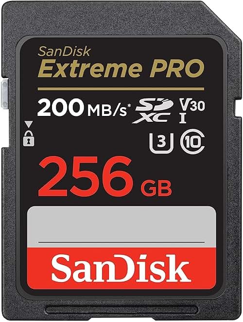 SANDISK 256GB Extreme PRO SDXC UHS-I Memory Card - C10, U3, V30, 4K UHD, SD Card - SDSDXXD-256G-GN4IN - Product Image