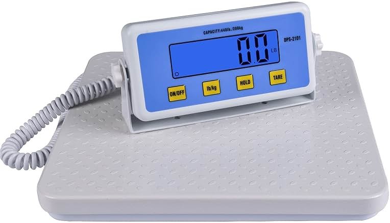 Tetuga Medical Scale - Heavy Duty 440 lb High Capacity Wrestling Scale for Body Weight with Easy to Read LCD Display Physician Scale, Professional Medical Grade Scale for Doctor Home Gym Office - Product Image