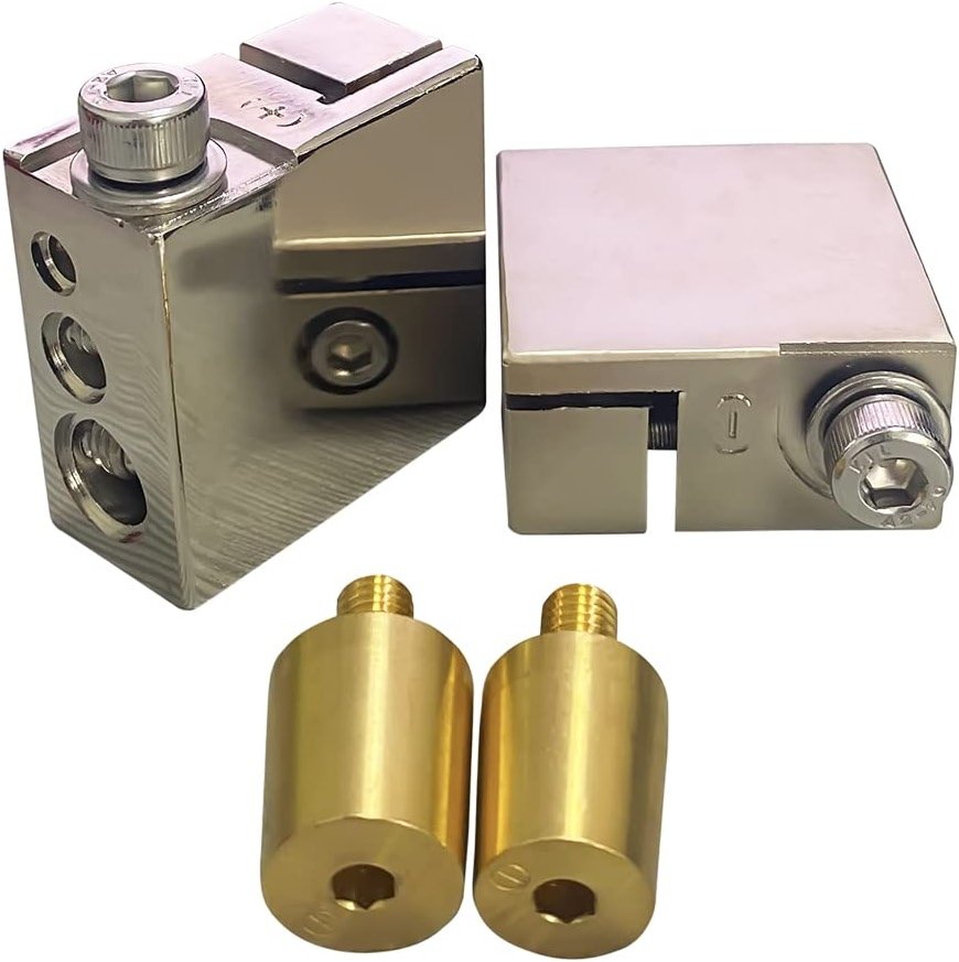 C CLINK 0/4/8/ Gauge AWG Positive & Negative Battery Terminal Square Appearance with Top Post Adapter (1 Pair) - Product Image