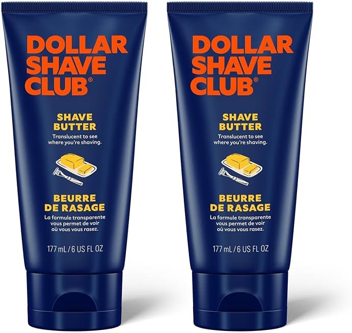 Dollar Shave Club | Shave Butter 6 ounce (2 Pack) | Translucent Shaving Cream for Sensitive Skin - Product Image
