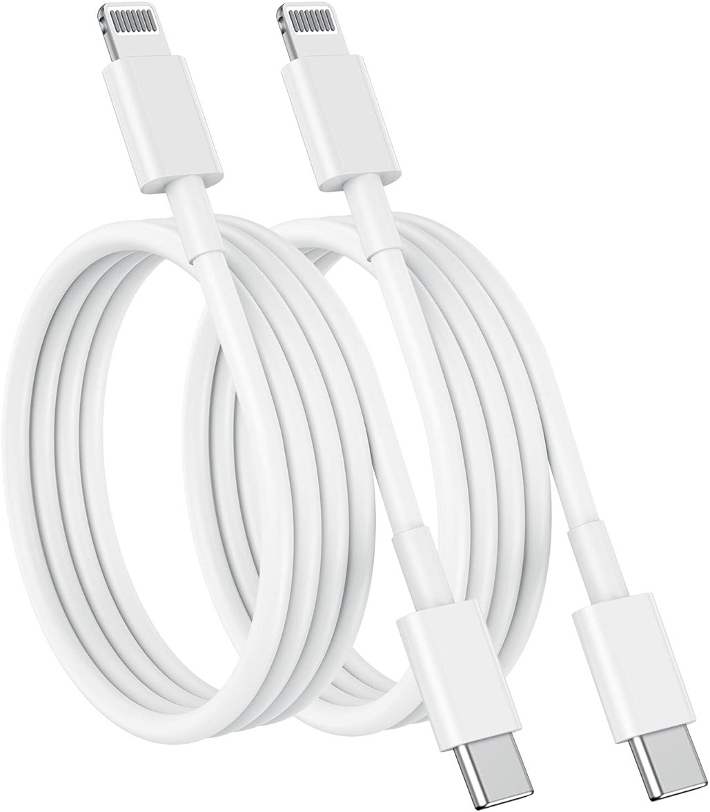 USB C to Lightning Cable (2pack 6ft), Apple MFi Certified iPhone Fast Charger 2m, Power Delivery Original Type C Charging Cord for Apple iPhone 13/12/11 Pro/11/XS MAX/XR/8/7/6s Plus,iPad (White) - Product Image