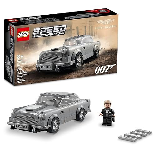 Lego Speed Champions 007 Aston Martin DB5 76911 Building Toy Set Featuring James Bond for Kids, Boys and Girls Ages 8+ (298 Pieces), 10.32 x 5.55 x 2.4 inches - Product Image