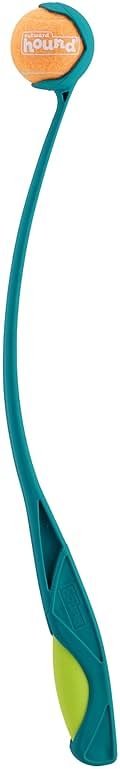 Outward Hound Launch A Ball Squeak Dog Ball Launcher, Interactive Fetch Toy, Squeaker Handle, Long-Distance Play, Slobber-Free Pickup - Product Image