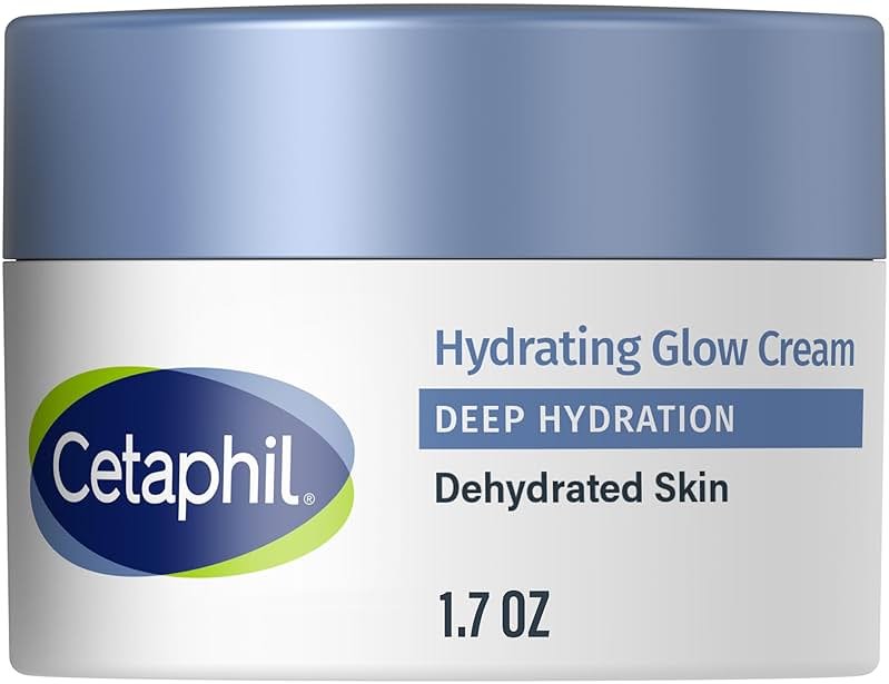 Cetaphil Deep Hydration Healthy Glow Daily Face Cream, 1.7 oz, 48 Hour Dry Skin Face Moisturizer for Sensitive Skin, With Hyaluronic Acid, Vitamin E & Vitamin B5 - Product Image