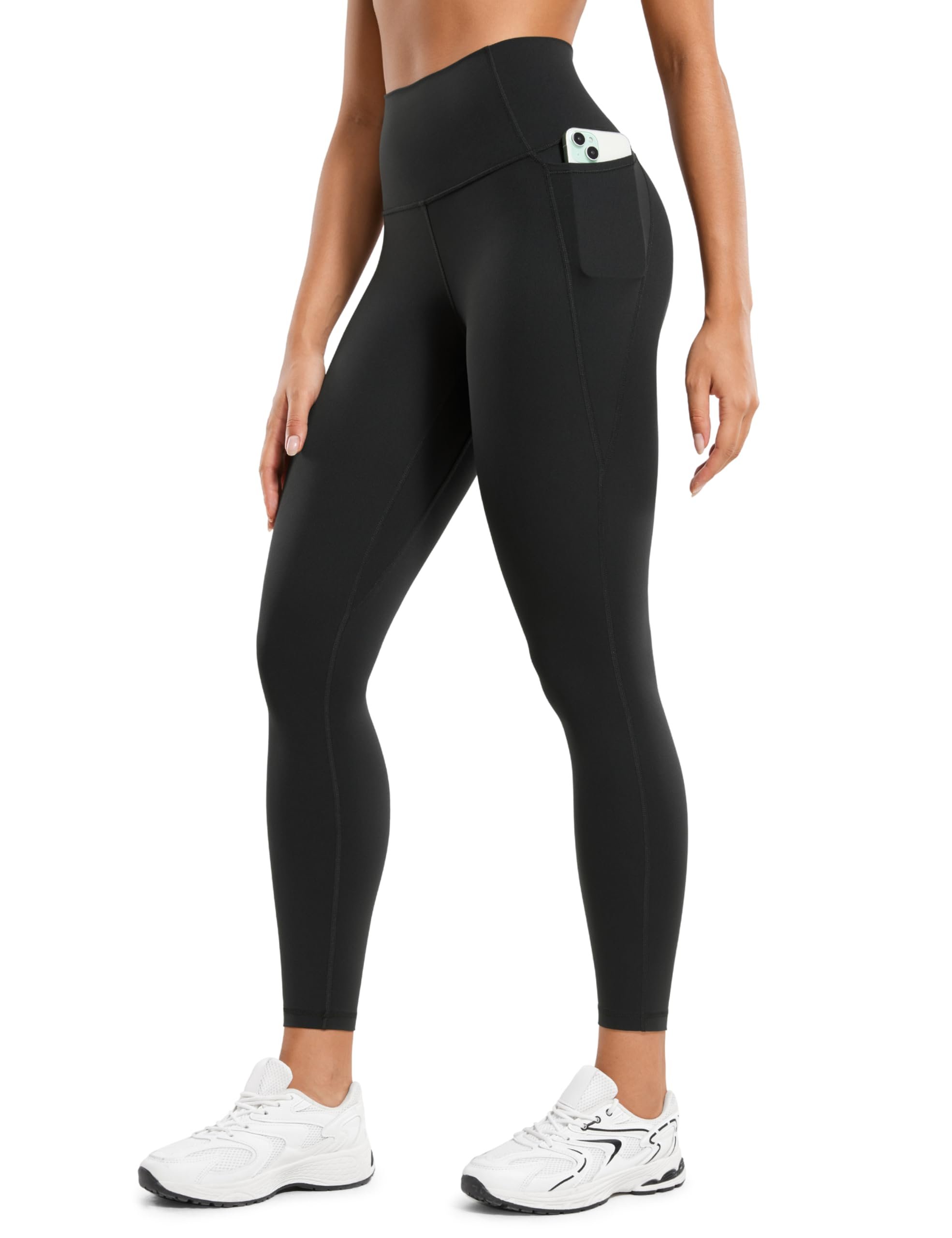 CRZ YOGA Butterluxe Workout Leggings Pockets 25'' - High Waisted Gym Womens Yoga Pants Buttery Soft - Product Image
