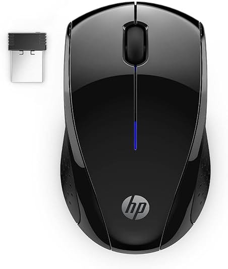 HP X3000 G3 Wireless Mouse - Black, 15-Month Battery, Side Grips for Control, Travel-Friendly, Blue LED, Powerful 1600 DPI Optical Sensor, Compatible with Wins PC/Laptop, Mac, Chromebook (683N7AA) - Product Image