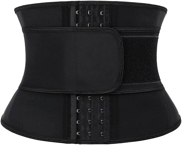 Atbuty Short Torso Waist Trainers Cincher for Women Corset Underbust Latex Sport Girdle Hourglass Body Shaper - Product Image