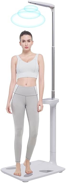 Professional Digital Physicians Scale 440lbs/200kg Capacity Digital Medical Scale for Body Weight and Height Scale Range 80-210CM BMI Body Fat Measurement Device (US Stock) - Product Image