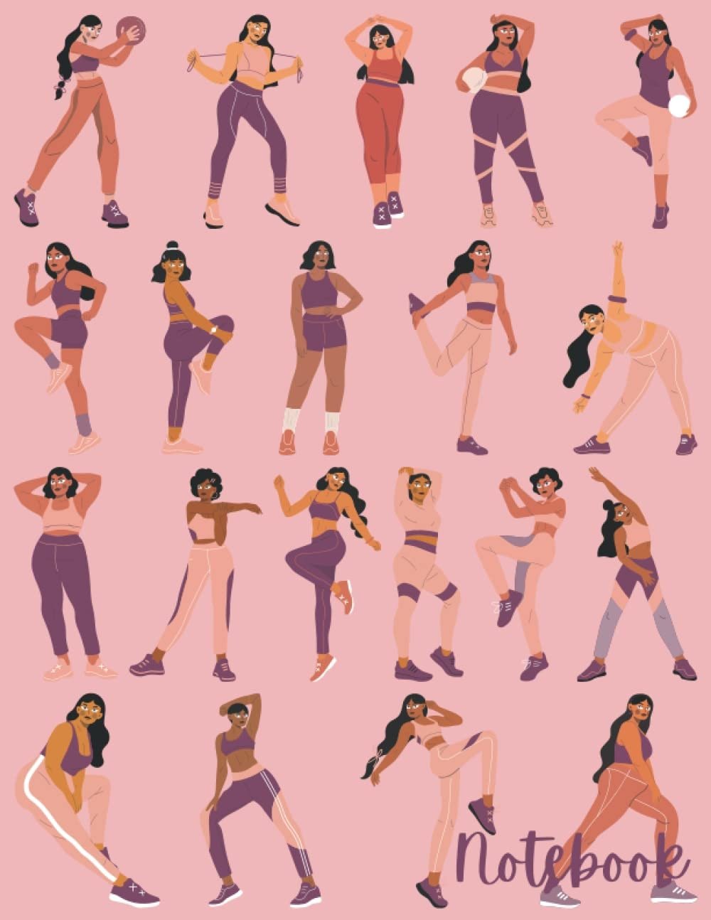 Notebook: Active Women Pastel Print - Product Image