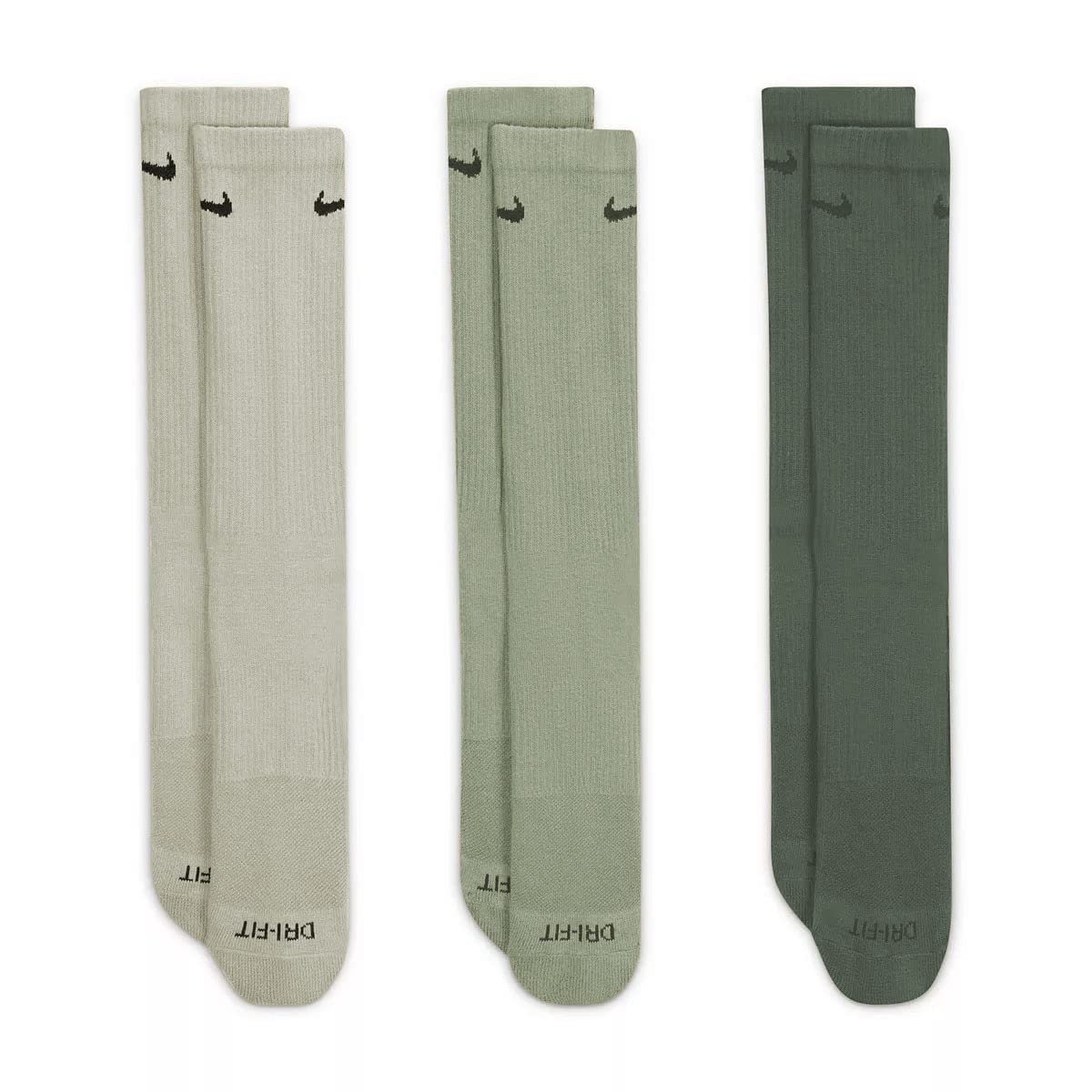 Nike Men`s Everyday Plus Cushioned Training Crew Socks, 3-Pack - Product Image