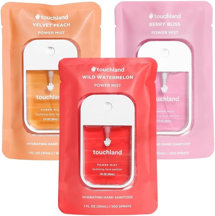 Touchland Hand Sanitizer Spray, Juicy Trio - 3 x 1 FL OZ - Product Image