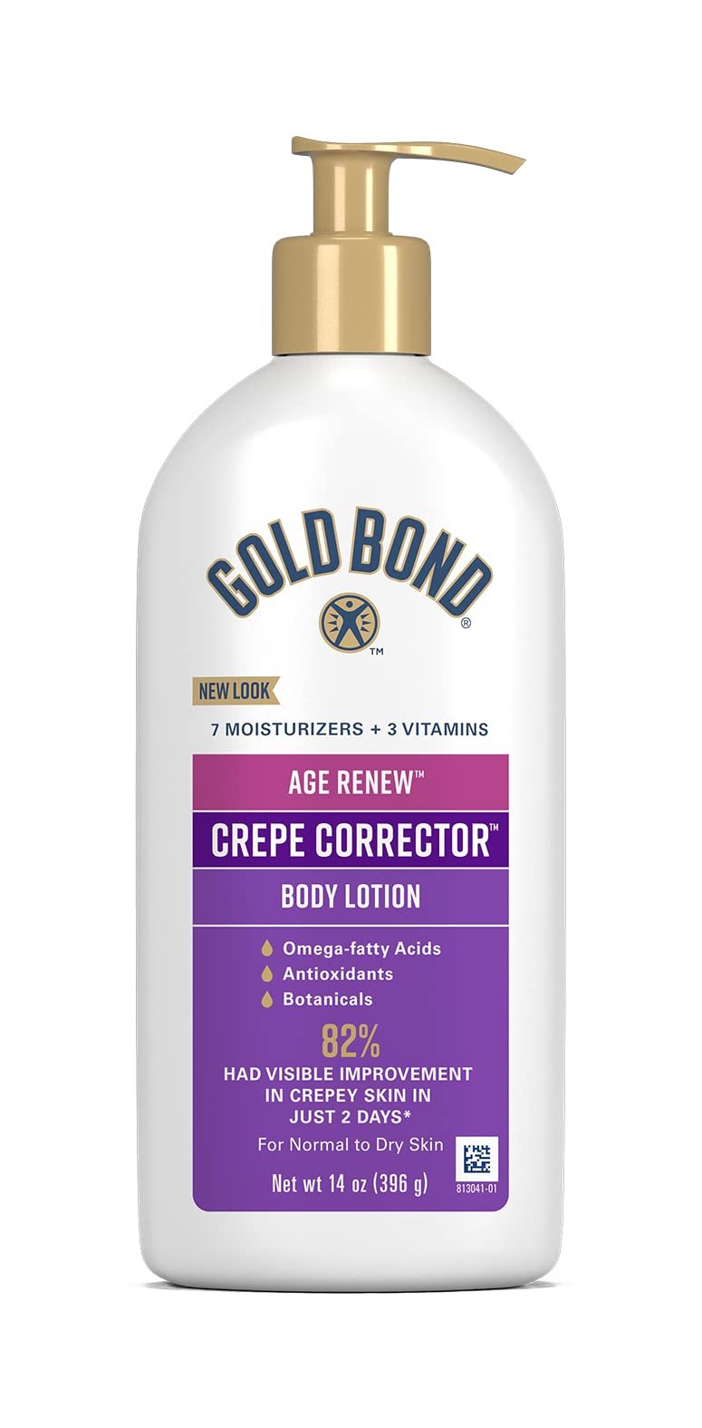 Gold Bond Age Renew Crepe Corrector Body Lotion, Replenishing & Smoothing Formula, Gold Bond Crepe Corrector Body Lotion, 14 oz - Product Image