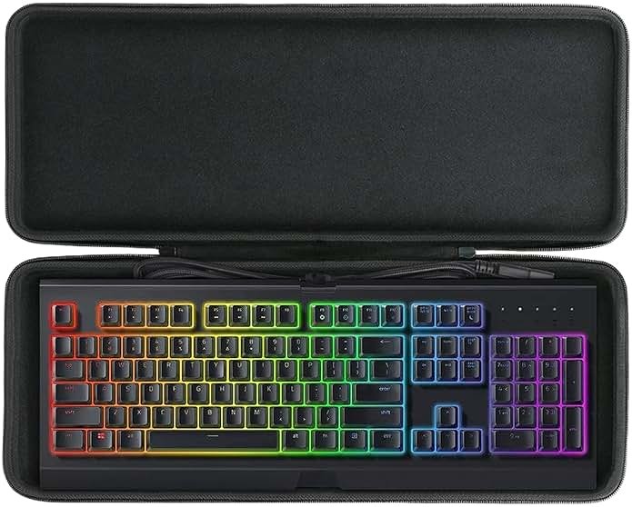 co2CREA Hard Case Replacement for Razer Cynosa Chroma/Cynosa V2 / Ornata V2 / Blackwidow V3 Pro/Blackwidow V3 / Huntsman Elite/Huntsman V2 Analog Gaming Keyboard - Product Image