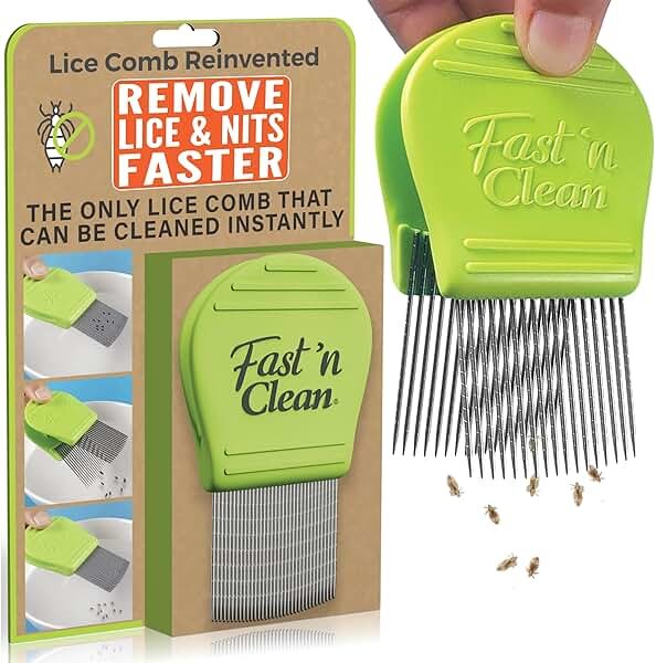 Fast 'n Clean - The Self Cleaning Lice Comb - Product Image