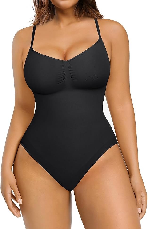 FeelinGirl Shapewear Bodysuit Tummy Control Body Shaper for Women Seamless Waist Snatching Shaper - Product Image
