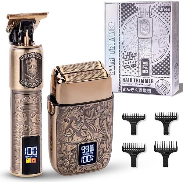 Ufree Foil Shavers Electric Razor for Men, Beard Trimmer Grooming Shaving Kit, Hair Trimmer, Cordless Head Shavers for Bald Men Barber Clippers, Birthday Gifts for Him - Product Image