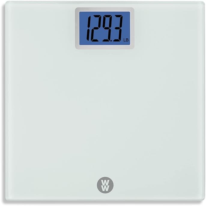 Weight Watchers Scales by Conair Scale for Body Weight, Digital Bathroom Scale in White - Product Image