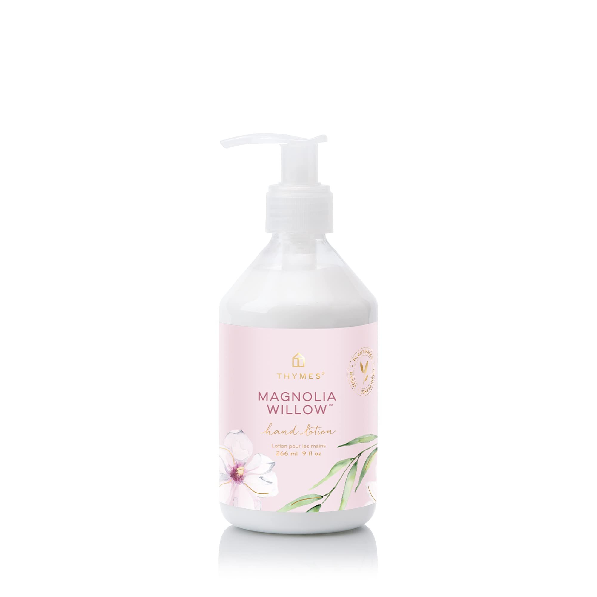 Thymes Moisturizing Hand Lotion for Dry Skin - Moisturizer for Beauty and Personal Care - Luxury Hand Lotion for Women & Men with Shea Butter & Aloe Vera (Magnolia Willow, 9 fl oz) - Product Image