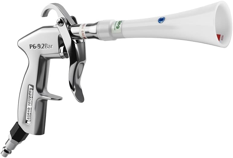 GOCCIDA Tornado Dry Cleaning Gun with Brass Adjustable Air Flow Nozzle,Air Blower Gun Quickly Blasts Dirt and Dust from Surface Works with Air Compressor - Product Image