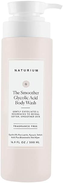 Naturium The Smoother Glycolic Acid Exfoliating Body Wash, Soft & Smoothing Cleanser, 16.9 oz - Product Image