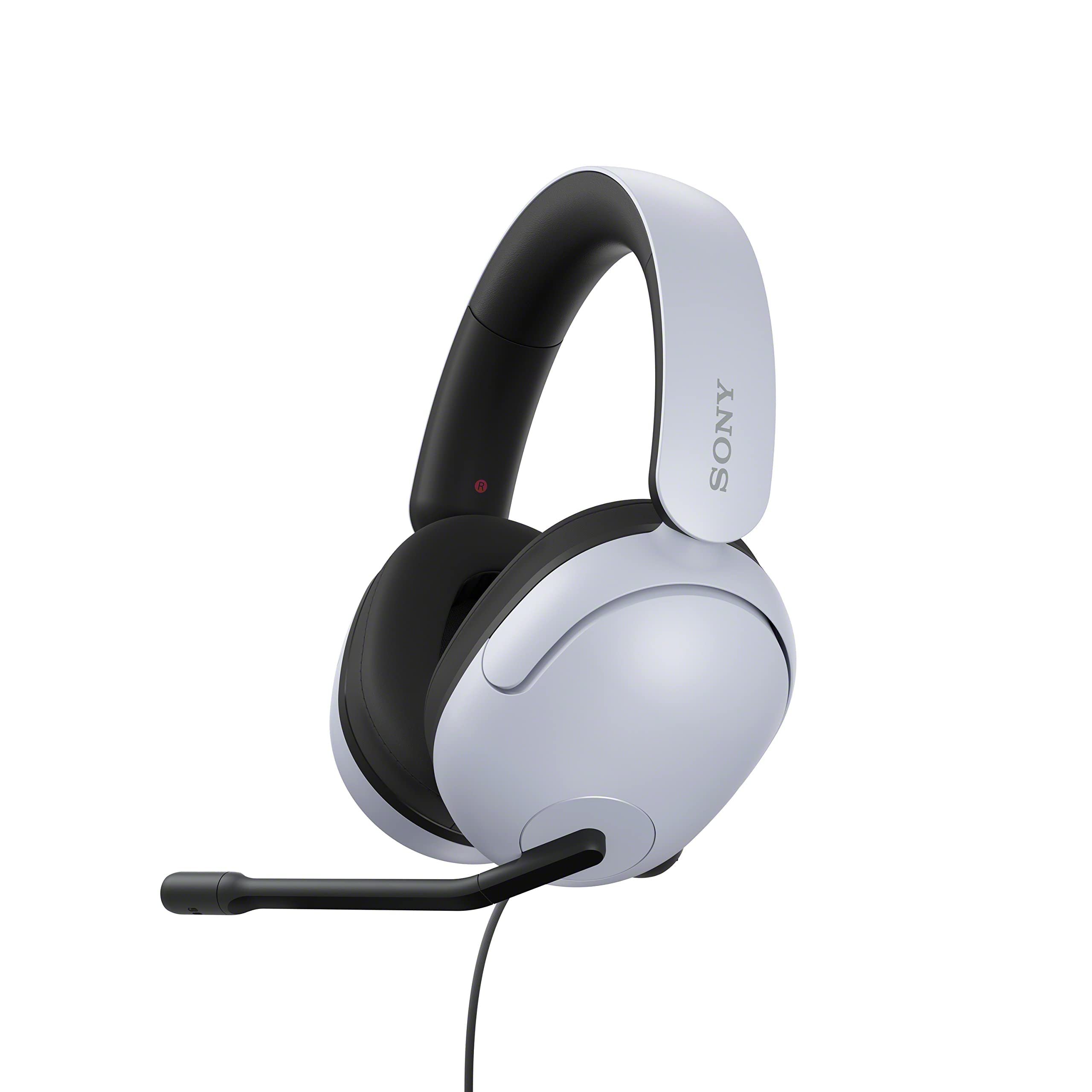 Sony INZONE H3 Wired Gaming Headphones With Mic, PS5 Headphones, Over-Ear, Personalized 360 Spatial Sound, Discord Certified MDR-G300 (White) - Product Image