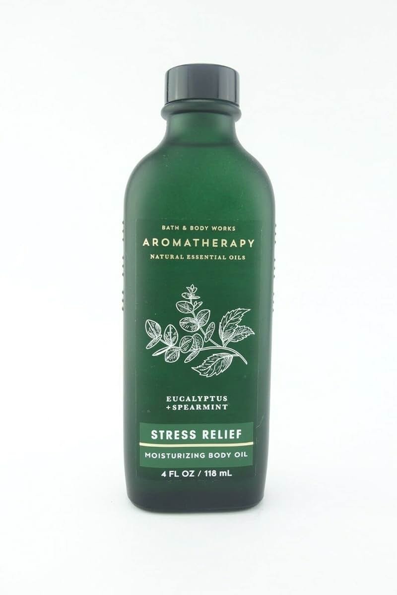 Bath & Body Works Aromatherapy Moisturizing Body Oil 4 fl oz (Eucalyptus Spearmint) - Product Image