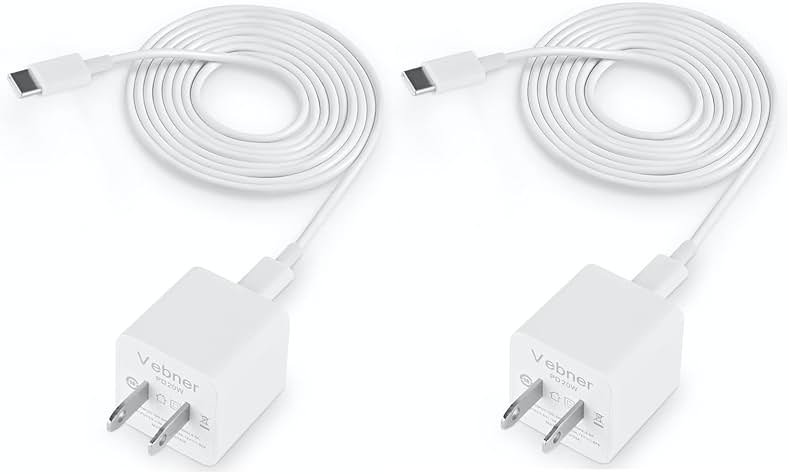 Vebner Power Cord Compatible with eero, eero 6, eero Pro 6, Pro 6+ and Pro 6E Mesh WiFi Systems (2-Pack) - Product Image