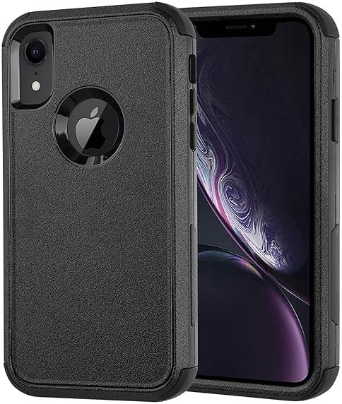Co-Goldguard Case for iPhone XR, [3-Layer][Shockproof] [Dropproof] for iPhone XR Phone Case, Heavy Duty Protection Case for iPhone XR, 6.1 inch (Black) - Product Image