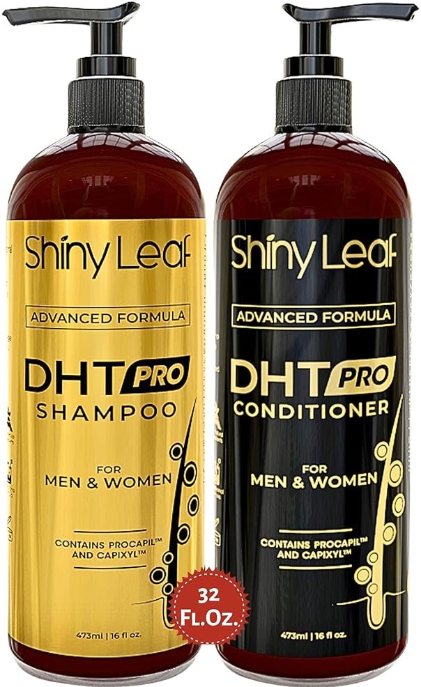 DHT Pro Shampoo and Conditioner - Advanced Formula with Procapil and Capixyl, DHT Blockers, Made In USA, Hair Loss Solution for Men and Women, Stimulates Follicles, SupportsThinning Hair - Product Image