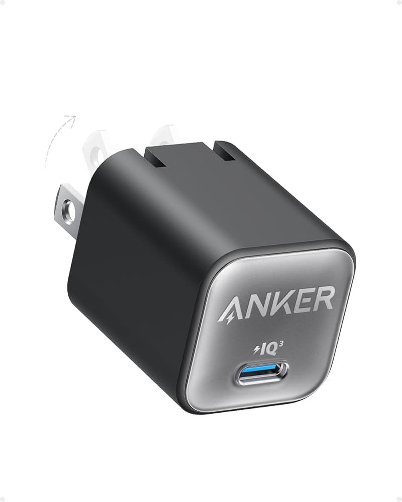 Anker Nano Phone Charger, USB C GaN Charger 30W, PIQ 3.0 Foldable PPS Fast Charger USB C for iPhone 17 / 16 and more series, Galaxy, iPad, Compatible with MagSafe - Product Image