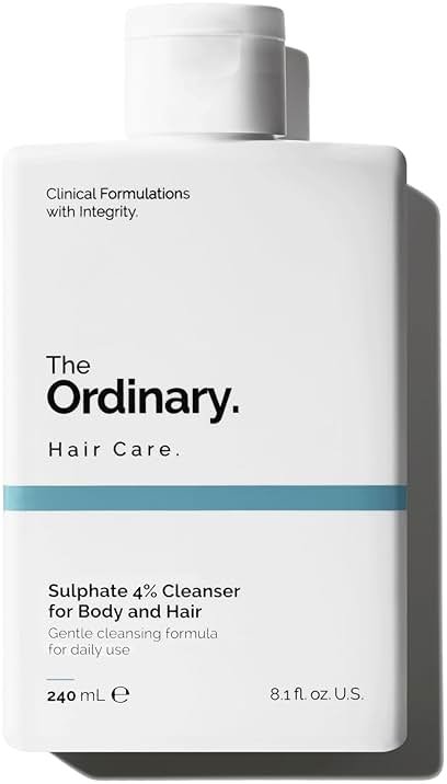 The Ordinary Sulphate 4% Cleanser for Body and Hair, Gentle Fragrance-Free Shampoo and Body Wash, 8.1 Fl Oz - Product Image