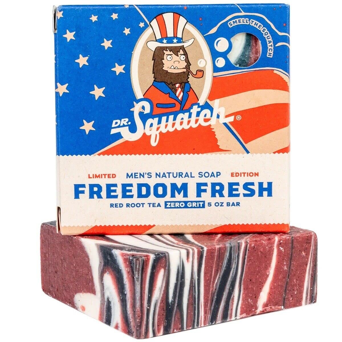 Dr. Squatch All Natural Bar Soap for Men with Zero Grit, Freedom Fresh - Product Image