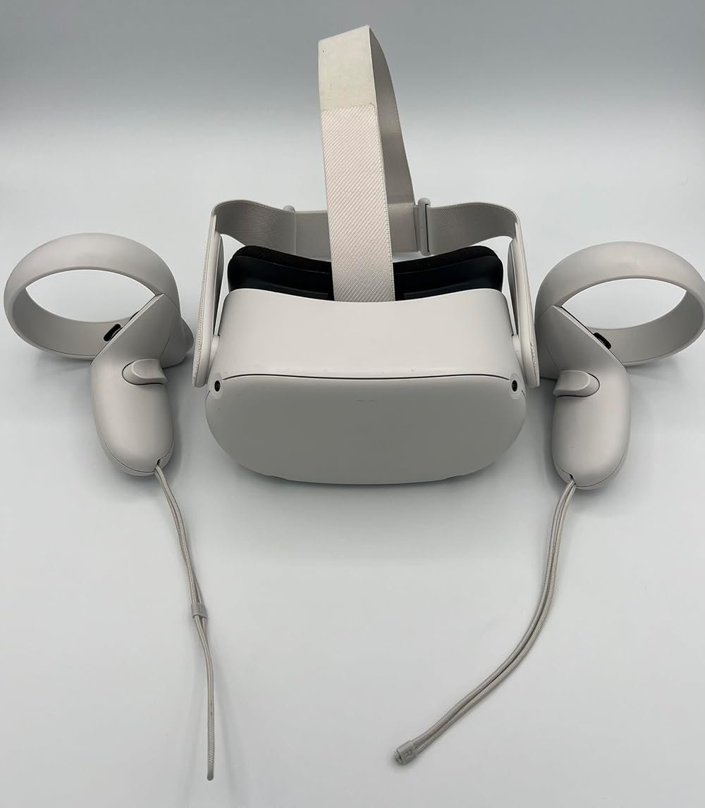 Oculus Quest 2 Advanced All-in-One Virtual Reality Gmaing VR Headset 128GB Set, White - Product Image