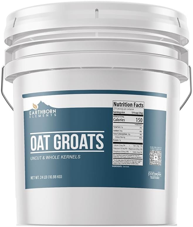 Earthborn Elements Oat Groats (3.5 Gallons), Good Source of Iron & Fiber, Always Pure - Product Image