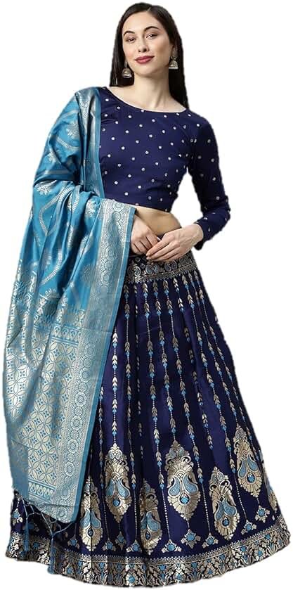 Indian ethnic wear lehenga choli for womens fully stitched Wedding Party Wear Indian Style Dress - Product Image
