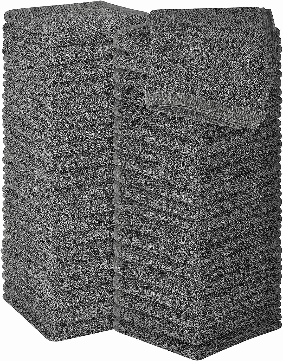 Simpli-Magic Cotton Washcloths, Pack of 48, 12” x 12” - Product Image