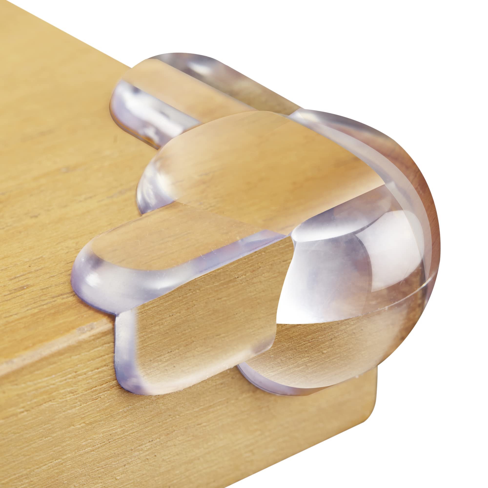 Corner Protectors for Baby (12 Pack) - Patented - New & Improved Edge Protector for Baby – Transparent Corner Protectors - Baby Safety Products to Baby Proof Corners and Edges - Product Image