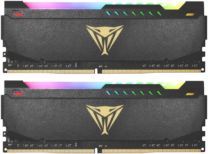 Patriot Viper Steel RGB DDR4 RAM 32GB (2X16GB) 3200MT/s CL16 1.35v UDIMM Desktop Gaming Memory Kit Compatible with XMP - PVSR432G320C6K - Product Image