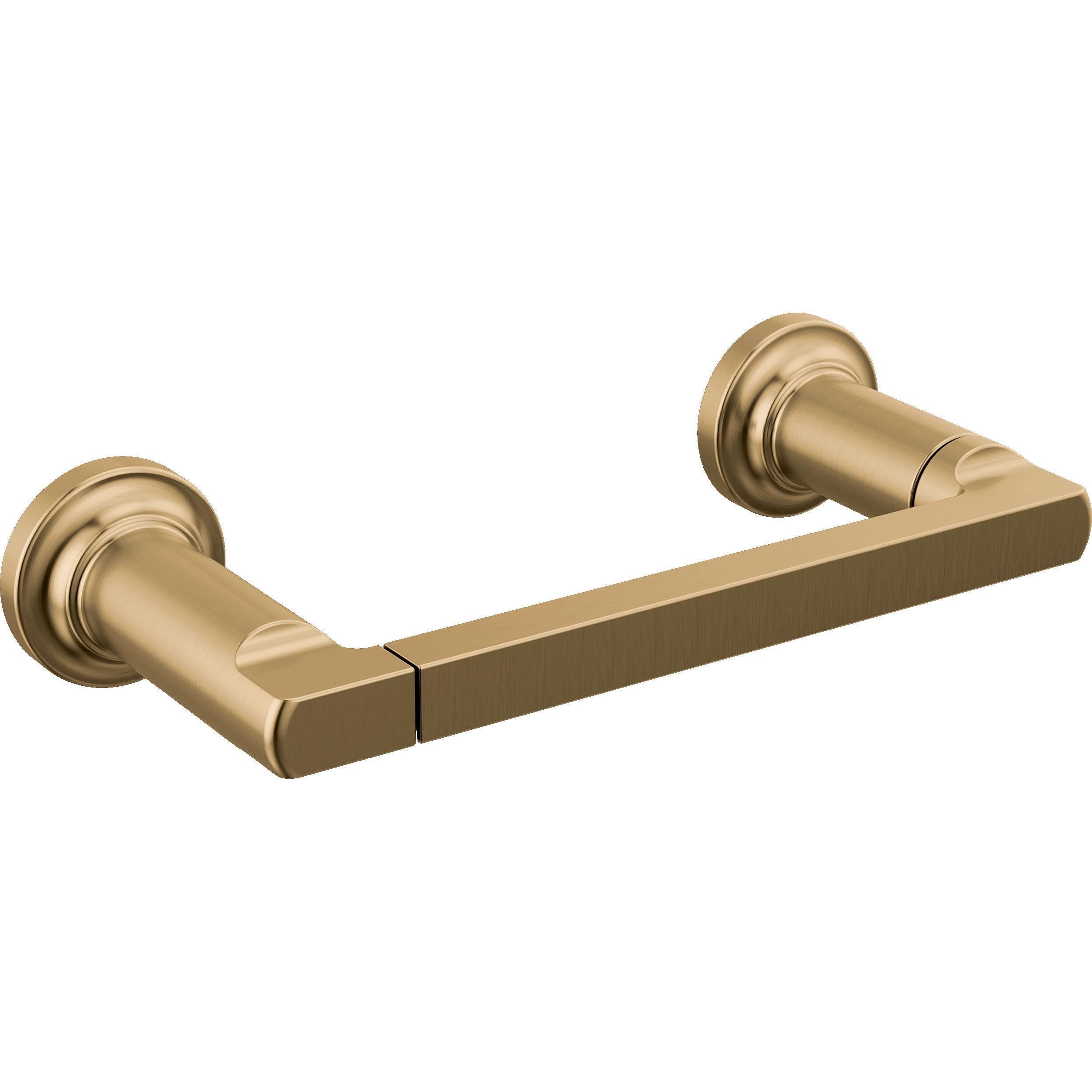 DELTA FAUCET Rubber Limited 78955-CZ Tetra Pivot Arm Toilet Paper Holder Bath Hardware Accessory in Champagne Bronze - Product Image