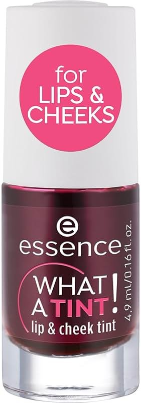 essence | What a Tint! Lip & Cheek Tint | Long-Lasting Liquid Blush & Lip Stain | Non-Sticky & Kiss-Proof | Vegan & Cruelty Free (01 | Kiss from a Rose) - Product Image