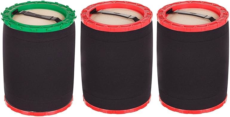 Unger Commercial HydroPower Ultra 3-Stage Resin Pack Replacement for Large Filter Tanks - Set of 3 Color-Coded DI Resin Bags for Window Cleaners - UHPR3 - Product Image