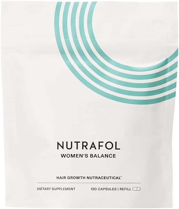 Nutrafol Women's Balance Hair Growth Supplements, Ages 45 and Up, Clinically Proven for Visibly Thicker Hair and Scalp Coverage in 3-6 Months, Dermatologist Recommended - 1 Month Supply Refill Pouch - Product Image