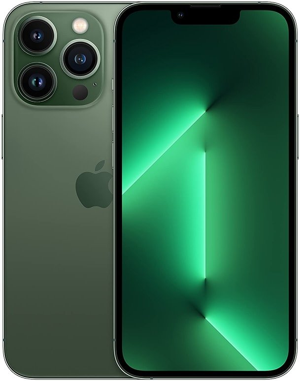 Apple iPhone 13 Pro, 128GB, Alpine Green - Unlocked (Renewed) - Product Image