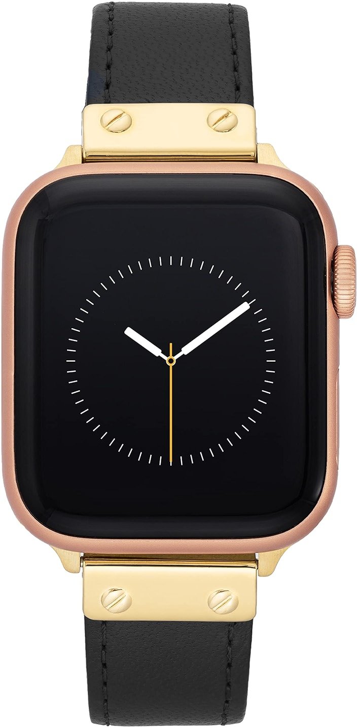 Anne Klein Leather Fashion Band for Apple Watch Secure, Adjustable, Apple Watch Band Replacement, Fits Most Wrists - Product Image