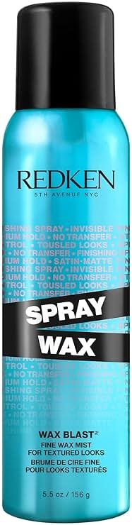 Redken Spray Wax Invisible Texture Mist For All Hair Types - High Impact Finishing Spray Wax, Adds Volumizing Body & Dimension With A Satin-Matte Finish - Product Image