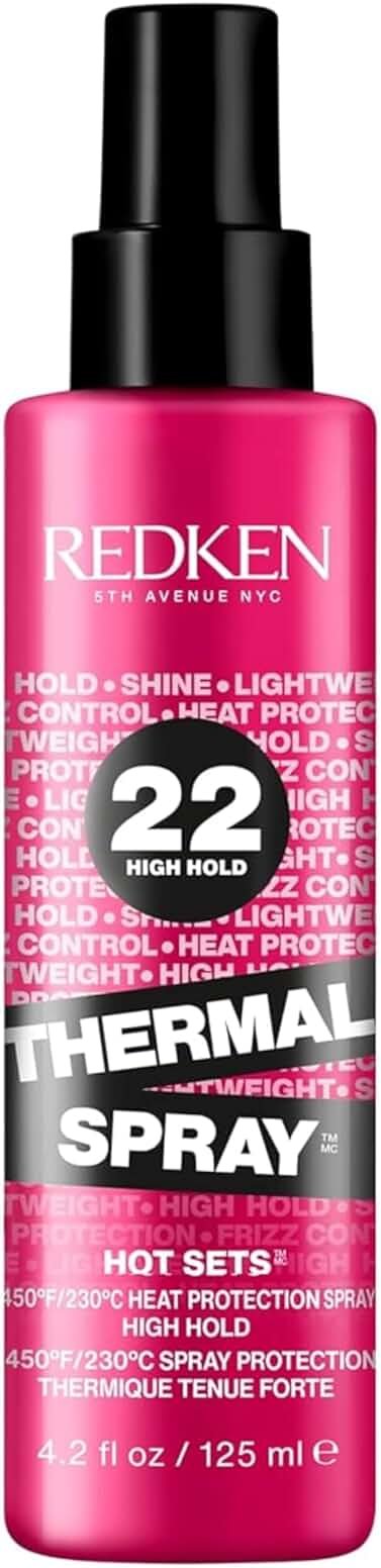 Redken Thermal Spray 22 High Hold - Thermal Heat Protectant and Setting Mist, For Curling and Flat Irons, Lasting Frizz Control & Protects Against Heat Damage - Product Image