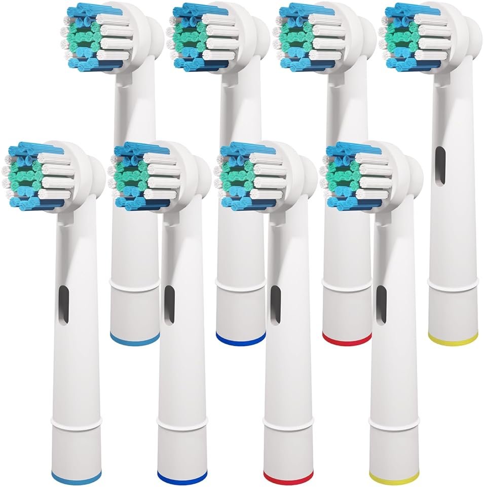 8 Pcs Replacement Toothbrush Heads Compatible with Oral B Braun, Professional Electric Toothbrush Brush Heads Refills for Oral-B Pro 500/750/1000/1500/3000/3757/5000/7000/7500/8000 - Product Image